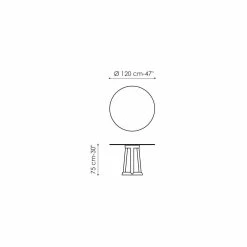 Bonaldo Greeny Diseño De Mesa Redonda De Mármol Emperador Hizo Italia -Tienda De Decoración bonaldo greeny tavolo tondo design piano marmo emperador made italy