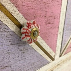 Cómoda De Madera Hecha A Mano Con Cajones De Colores Made In Italy - Brighella -Tienda De Decoración cassettiera artigianale in legno con cassetti colorati made in italy brighella 8