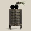 Cómoda De Dormitorio Con 5 Cajones Clásicos De Madera Made In Italy - Leonor -Tienda De Decoración cassettiera camera con 5 cassetti in legno classica made in italy leonor