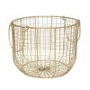 CESTA ELSI METAL -Tienda De Decoración cesta elsi metal