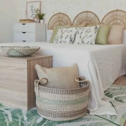 CESTO KALWA MIMBRE -Tienda De Decoración cesto kalwa mimbre con asas 3