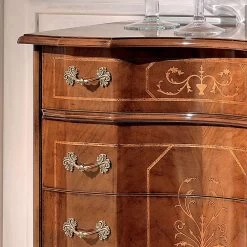 Cómoda Clásica Con 8 Cajones En Madera De Nogal Bassano Made In Italy - Lujo -Tienda De Decoración como classico con 8 cassetti in legno noce bassano made in italy luxury 2