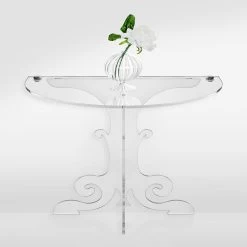 Mesilla De Diseño Clásico En Cristal Acrílico Y PMMA, Tiana