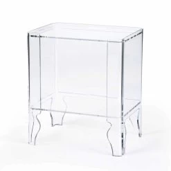 Lado De La Cama Diseño Moderno En Transparente Metacrilato De 8 Mm Marc -Tienda De Decoración comodino design moderno in metacrilato trasparente sp 8 mm marc 1