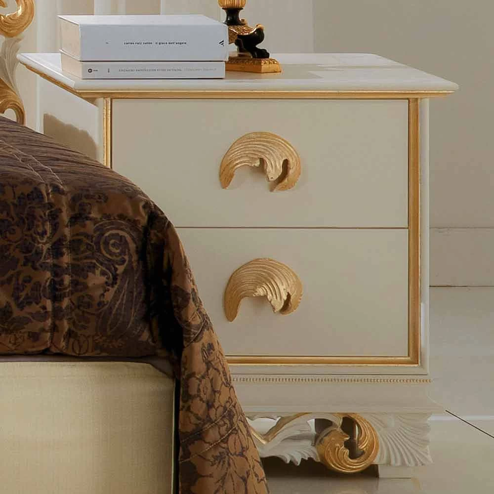 Diseñar Mesita De Noche En Madera Con 2 Cajones Zucchi, Hechas En Italia 4 Diseñar Mesita De Noche En Madera Con 2 Cajones Zucchi, Hechas En Italia - Imagen 2