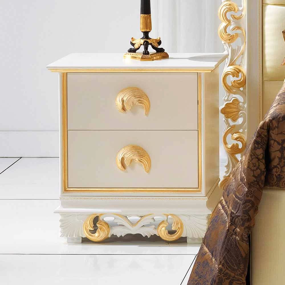 Diseñar Mesita De Noche En Madera Con 2 Cajones Zucchi, Hechas En Italia 3 Diseñar Mesita De Noche En Madera Con 2 Cajones Zucchi, Hechas En Italia