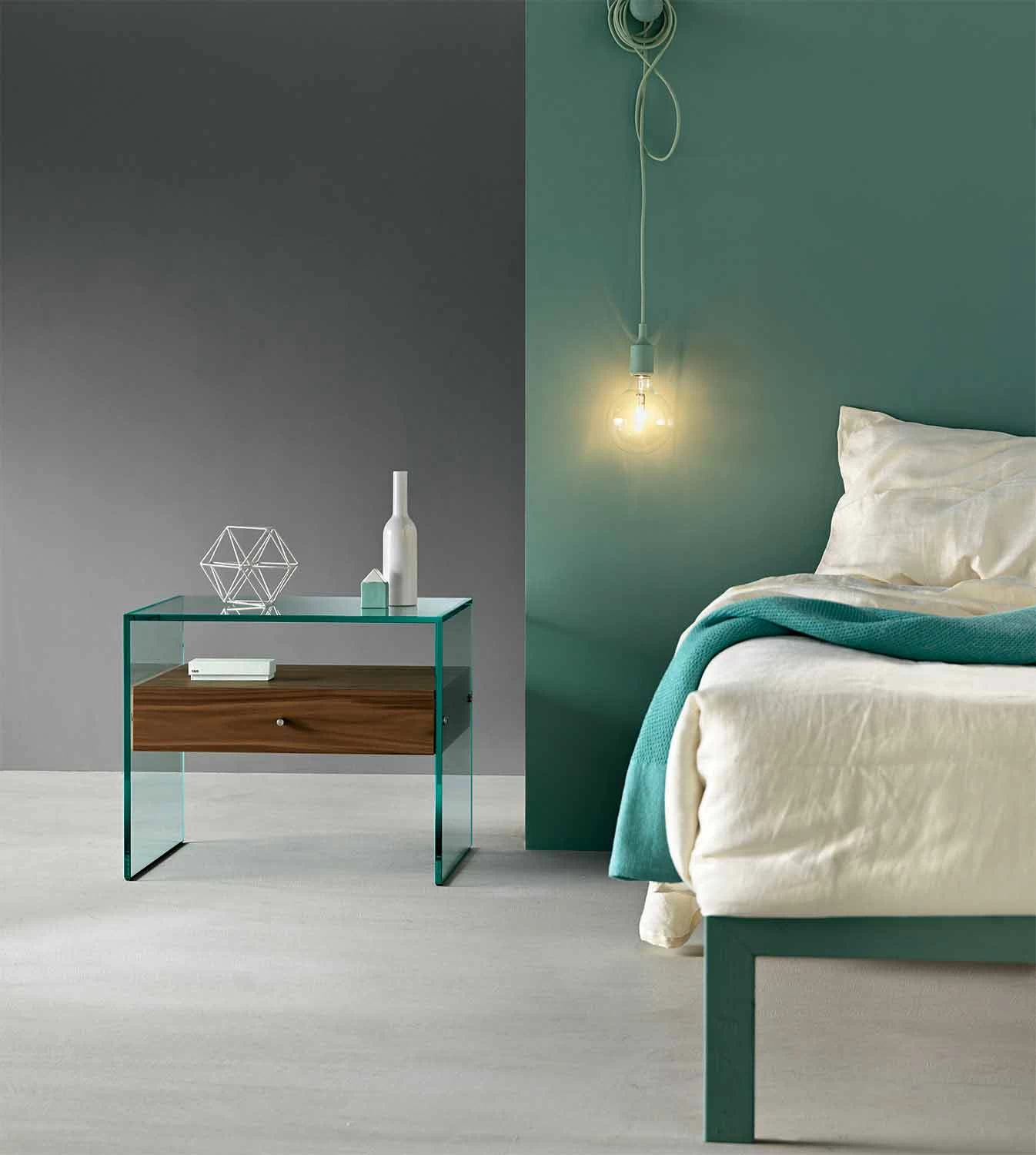 Comodino Di Design Moderno In Vetro Extrachiaro Made In Italy– Segreto 8 Comodino Di Design Moderno In Vetro Extrachiaro Made In Italy– Segreto - Imagen 6