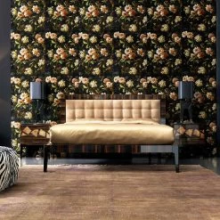 Mesita De Noche En Madera De Nogal Y ébano Grilli Zarafa Hecha En Italia -Tienda De Decoración comodino in radica di noce e legno ebano grilli zarafa made in italy 3