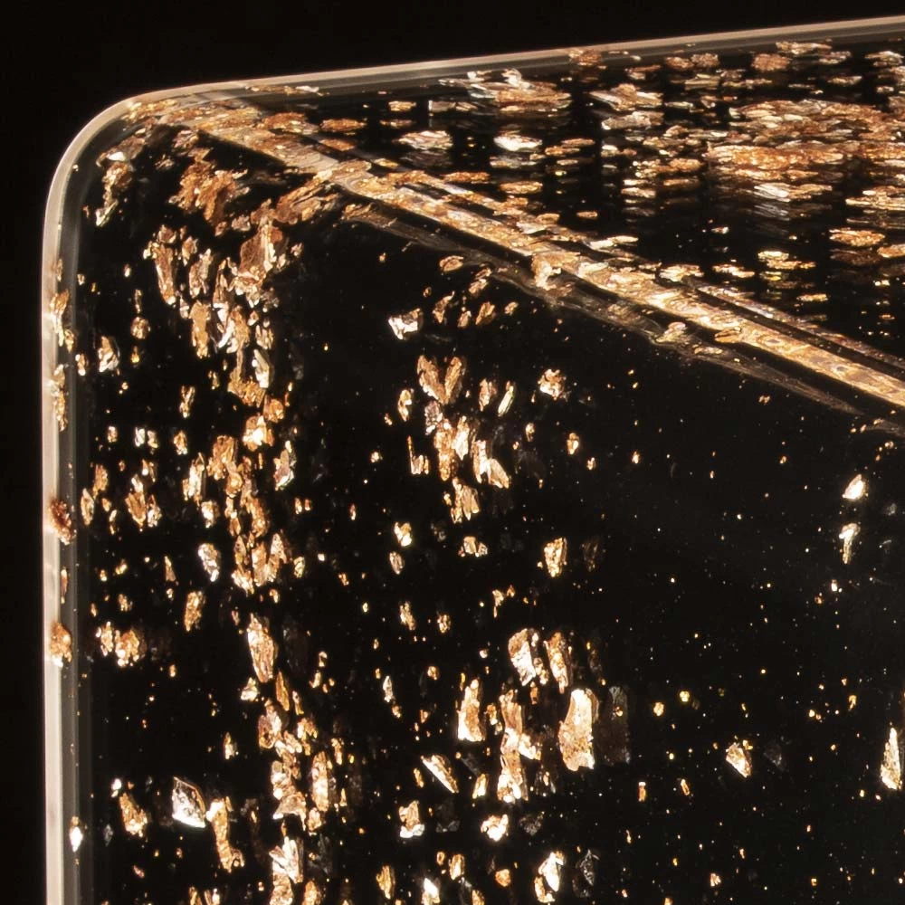 Lámpara De Mesilla De Noche LED Acrílico De Cristal Y Hoja De Oro, Plata O Cobre - Gnassi 4 Lámpara De Mesilla De Noche LED Acrílico De Cristal Y Hoja De Oro, Plata O Cobre - Gnassi - Imagen 2