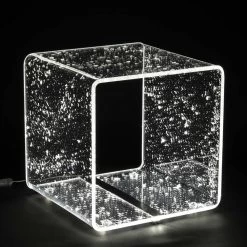 Lámpara De Mesilla De Noche LED Acrílico De Cristal Y Hoja De Oro, Plata O Cobre - Gnassi 10 Lámpara De Mesilla De Noche LED Acrílico De Cristal Y Hoja De Oro, Plata O Cobre - Gnassi -Tienda De Decoración comodino luminoso cristallo acrilico e foglia oro argento o rame gnassi 3