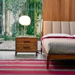 Mesita De Noche Moderna Con 2 Cajones De Roble Antiguo, L.60xp.42 Cm, Margo -Tienda De Decoración comodino moderno 2 cassetti in rovere antico l 60 x p 42 cm margo 5