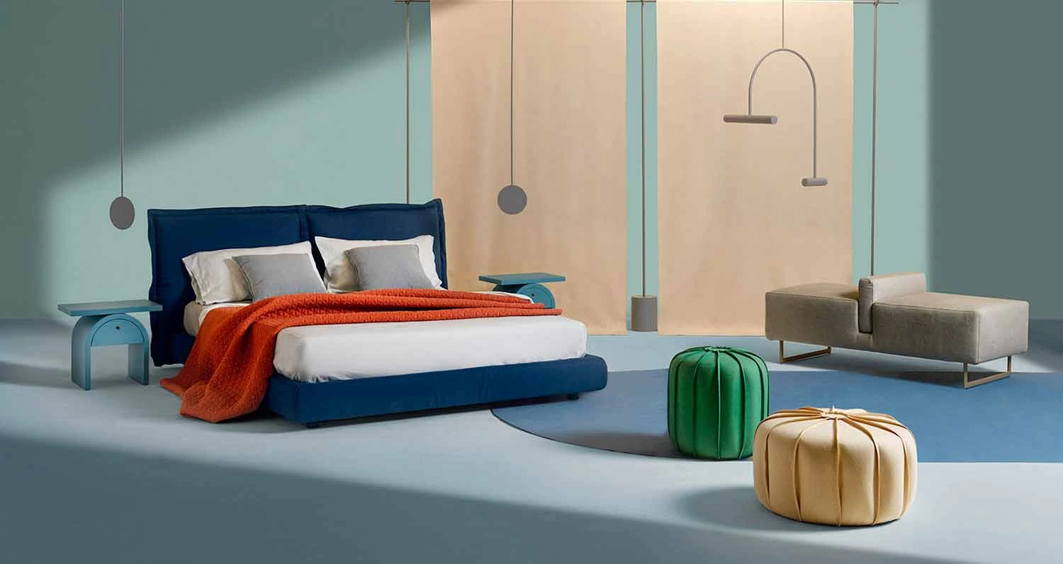 Mesita De Noche De Diseño Moderno En Madera Coloreada Para El Dormitorio - Arcom 14 Mesita De Noche De Diseño Moderno En Madera Coloreada Para El Dormitorio - Arcom - Imagen 12