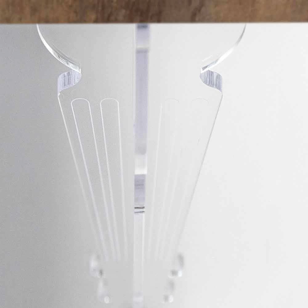 Tablero De Consola De Pared En Madera Gris, Blanca O Corten Y Plexiglás - Leopardi 13 Tablero De Consola De Pared En Madera Gris, Blanca O Corten Y Plexiglás - Leopardi - Imagen 11