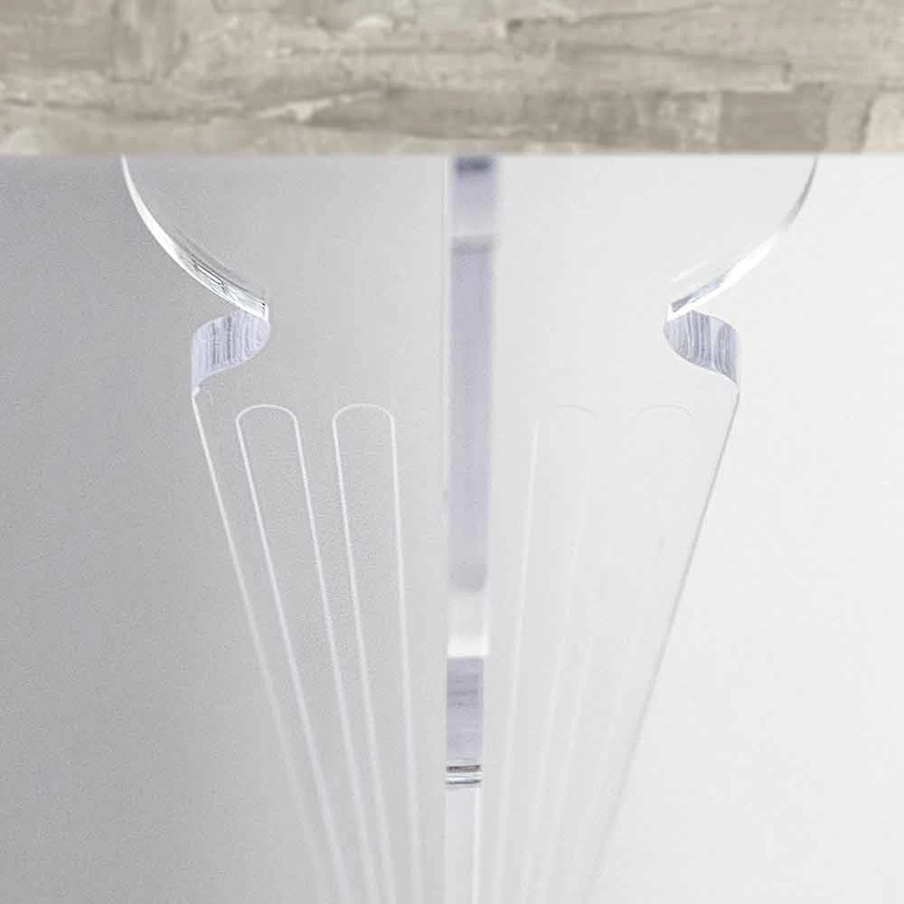 Tablero De Consola De Pared En Madera Gris, Blanca O Corten Y Plexiglás - Leopardi 5 Tablero De Consola De Pared En Madera Gris, Blanca O Corten Y Plexiglás - Leopardi - Imagen 3