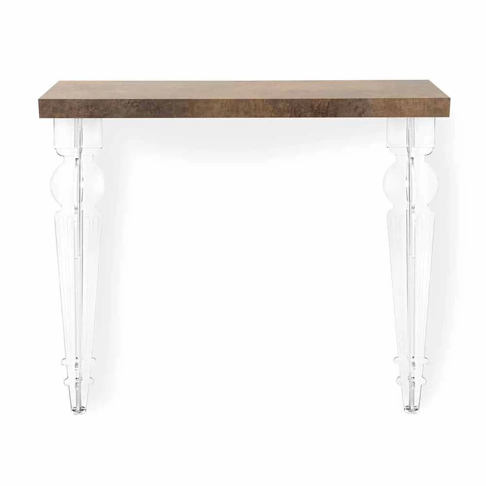 Tablero De Consola De Pared En Madera Gris, Blanca O Corten Y Plexiglás - Leopardi 11 Tablero De Consola De Pared En Madera Gris, Blanca O Corten Y Plexiglás - Leopardi - Imagen 9