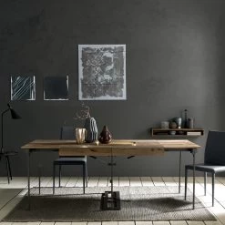 Consola Extensible A 214 Cm En Madera Y Metal Made In Italy - Leonide -Tienda De Decoración consolle allungabile a 214 cm in legno e metallo made in italy leonide 3