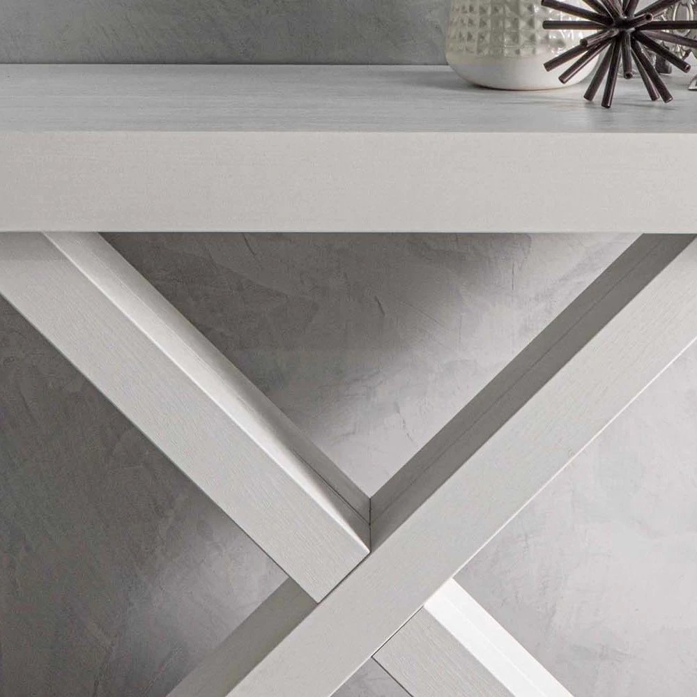 Consola Extensible Hasta 195 Cm En Madera De Melamina - Merlin 4 Consola Extensible Hasta 195 Cm En Madera De Melamina - Merlin - Imagen 2