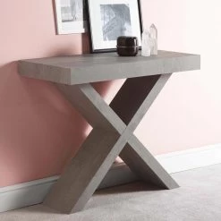 Consola Extensible Hasta 195 Cm En Madera De Melamina - Merlin 11 Consola Extensible Hasta 195 Cm En Madera De Melamina - Merlin -Tienda De Decoración consolle allungabile fino a 195 cm in legno nobilitato folding merlin 2