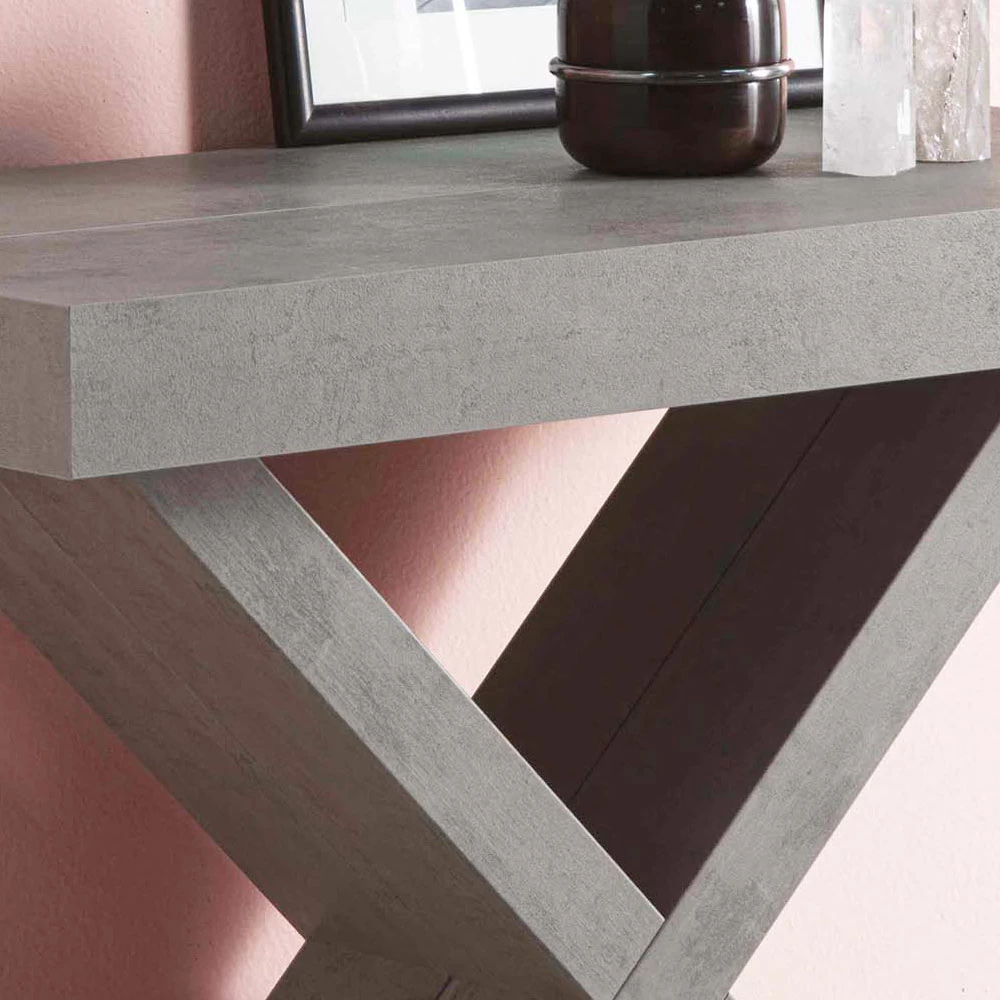 Consola Extensible Hasta 195 Cm En Madera De Melamina - Merlin 6 Consola Extensible Hasta 195 Cm En Madera De Melamina - Merlin - Imagen 4