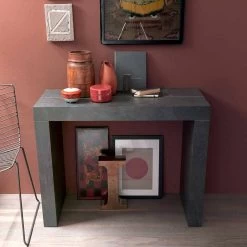 Consola De Mesa Extensible Hasta 290 Cm Con Tablero De Madera Made In Italy - Seregno 24 Consola De Mesa Extensible Hasta 290 Cm Con Tablero De Madera Made In Italy - Seregno -Tienda De Decoración consolle allungabile fino a 290 cm con piano in legno made in italy seregno 13