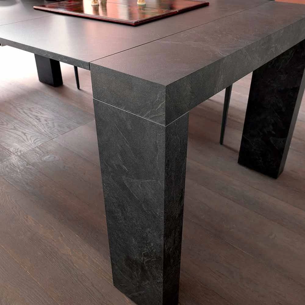 Consola De Mesa Extensible Hasta 290 Cm Con Tablero De Madera Made In Italy - Seregno 7 Consola De Mesa Extensible Hasta 290 Cm Con Tablero De Madera Made In Italy - Seregno - Imagen 5