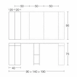 Consola De Mesa Extensible Hasta 290 Cm Con Tablero De Madera Made In Italy - Seregno 29 Consola De Mesa Extensible Hasta 290 Cm Con Tablero De Madera Made In Italy - Seregno -Tienda De Decoración consolle allungabile fino a 290 cm con piano in legno made in italy seregno 18