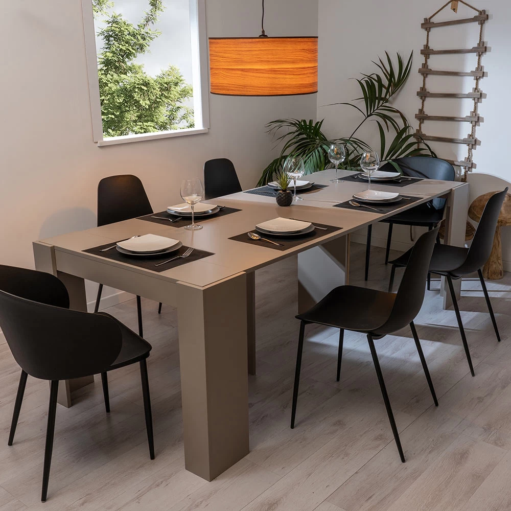 Consola Extensible Hasta 294 Cm En Melamina Made In Italy - Pineta 6 Consola Extensible Hasta 294 Cm En Melamina Made In Italy - Pineta - Imagen 4