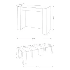 Consola Extensible Hasta 294 Cm En Melamina Made In Italy - Pineta 18 Consola Extensible Hasta 294 Cm En Melamina Made In Italy - Pineta -Tienda De Decoración consolle allungabile fino a 294 cm in nobilitato made in italy pineta 7