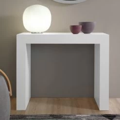 Consola Extensible Hasta 295 Cm En Laminado Made In Italy - Rudolf 12 Consola Extensible Hasta 295 Cm En Laminado Made In Italy - Rudolf -Tienda De Decoración consolle allungabile fino a 295 cm in laminato made in italy rudolf