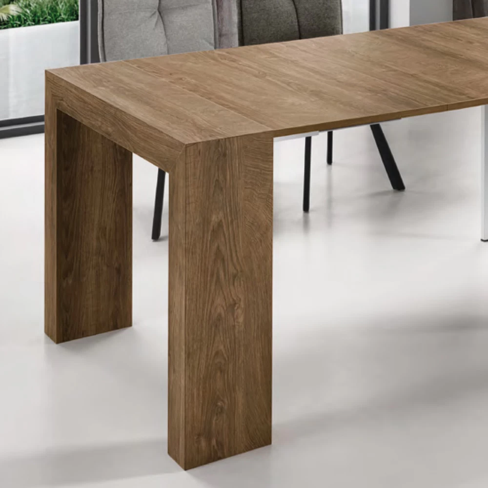 Consola Extensible Hasta 295 Cm En Laminado Made In Italy - Rudolf 5 Consola Extensible Hasta 295 Cm En Laminado Made In Italy - Rudolf - Imagen 3