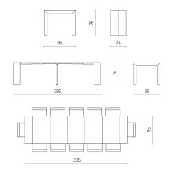 Consola Extensible Hasta 295 Cm En Laminado Made In Italy - Rudolf 15 Consola Extensible Hasta 295 Cm En Laminado Made In Italy - Rudolf -Tienda De Decoración consolle allungabile fino a 295 cm in laminato made in italy rudolf 6
