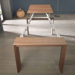 Consola De Mesa Extensible Hasta 295 Cm En Madera Diseño Made In Italy - Temocle -Tienda De Decoración consolle allungabile fino a 295 cm in legno di design made in italy temocle 13