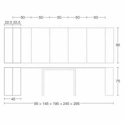 Consola De Mesa Extensible Hasta 295 Cm En Madera Diseño Made In Italy - Temocle -Tienda De Decoración consolle allungabile fino a 295 cm in legno di design made in italy temocle 9