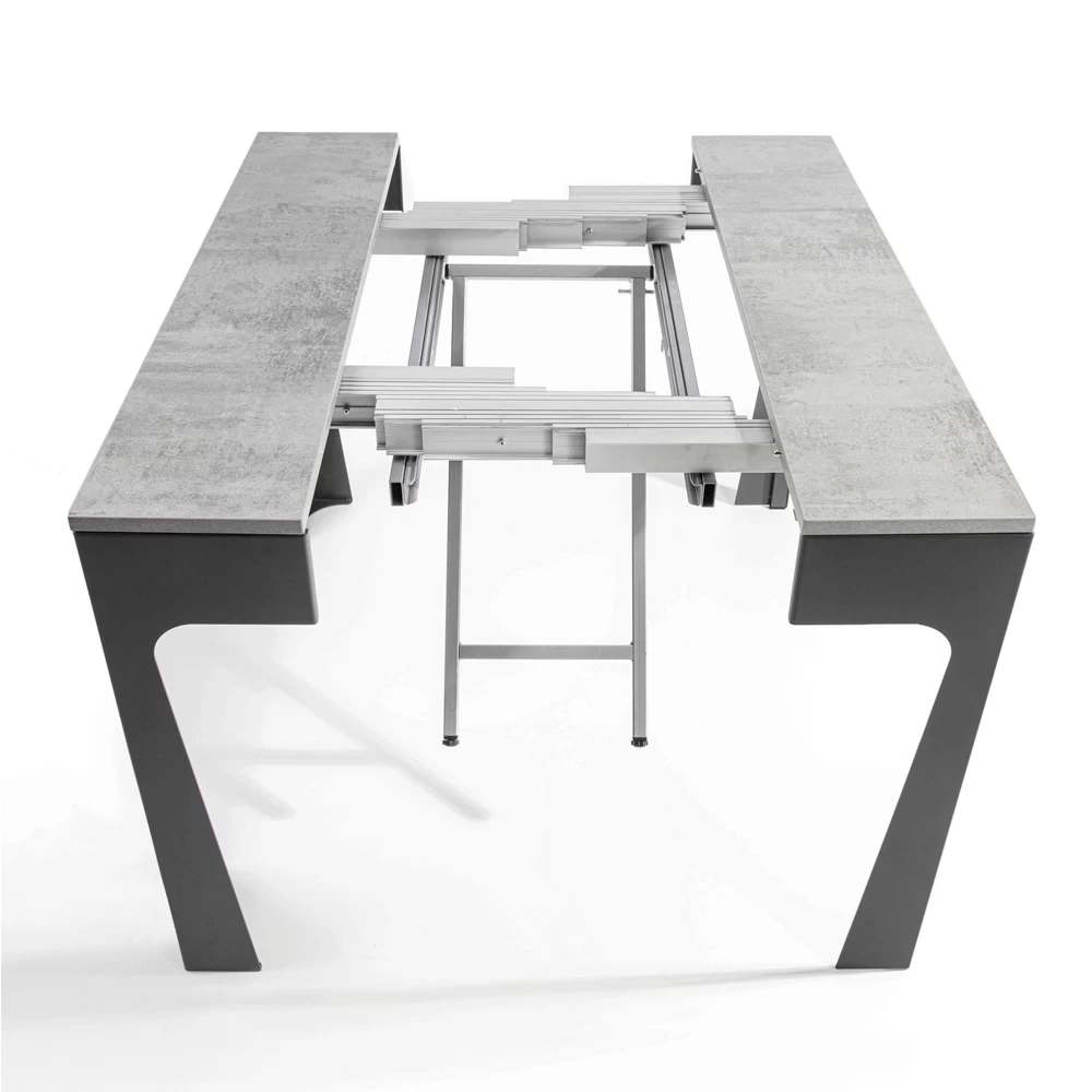 Consola Extensible De Madera Con Carro Y 12 Sillas Plegables - Meraviglia 5 Consola Extensible De Madera Con Carro Y 12 Sillas Plegables - Meraviglia - Imagen 3