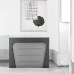 Consola Extensible De Madera Con Carro Y 12 Sillas Plegables - Meraviglia