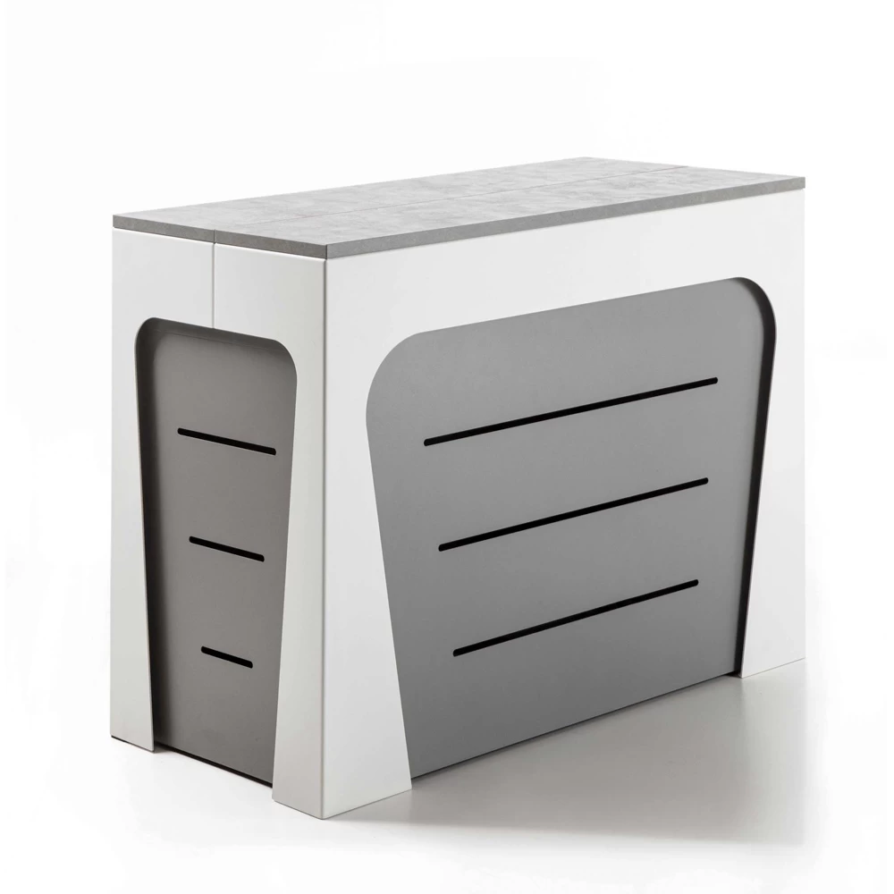 Consola Extensible De Madera Con Carro Y 12 Sillas Plegables - Meraviglia 7 Consola Extensible De Madera Con Carro Y 12 Sillas Plegables - Meraviglia - Imagen 5