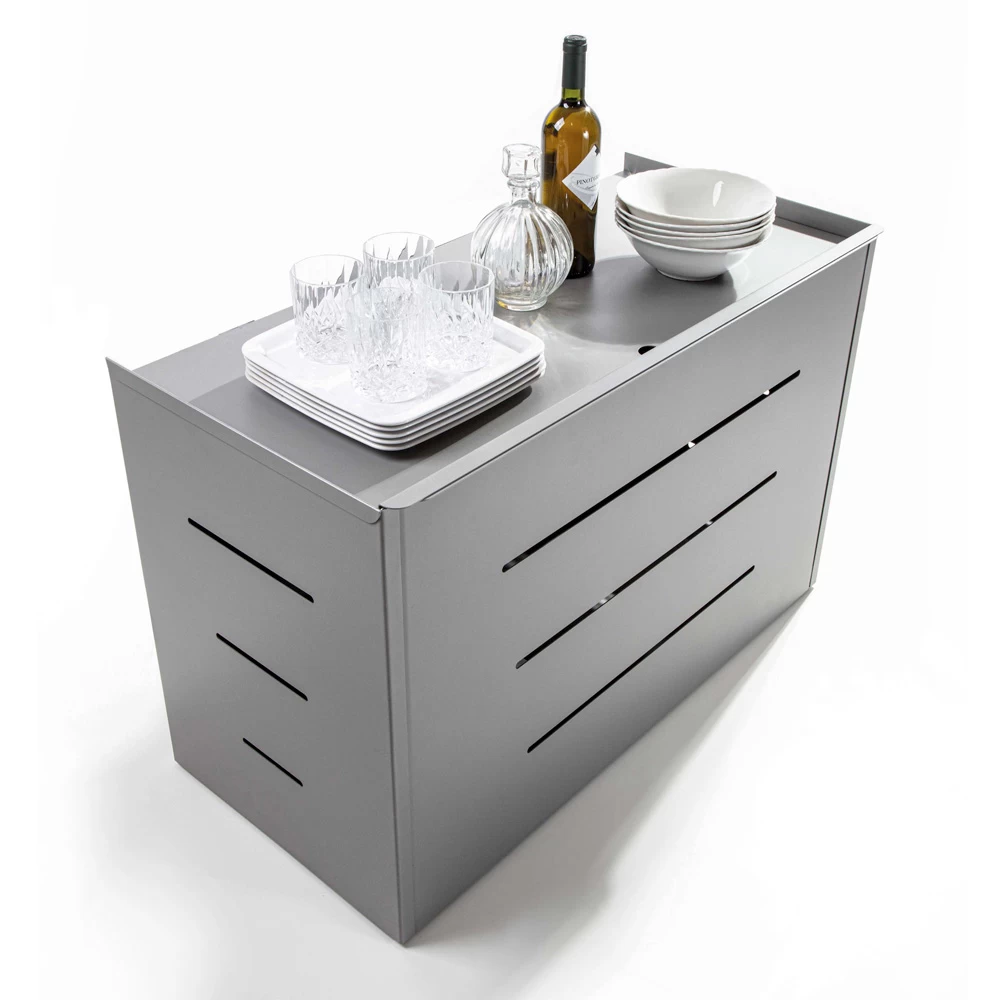 Consola Extensible De Madera Con Carro Y 12 Sillas Plegables - Meraviglia 9 Consola Extensible De Madera Con Carro Y 12 Sillas Plegables - Meraviglia - Imagen 7