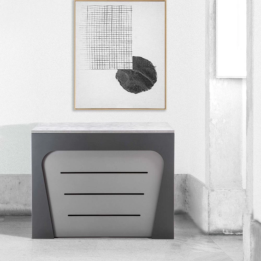 Consola Extensible De Madera Con Carro Y 12 Sillas Plegables - Meraviglia 3 Consola Extensible De Madera Con Carro Y 12 Sillas Plegables - Meraviglia