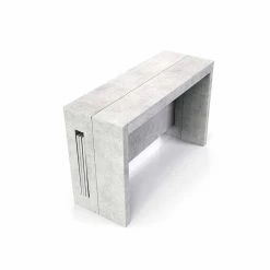 Consola Extensible Ussana, Diseño Moderno -Tienda De Decoración consolle allungabile in nobilitato con allunghe integrate ussana