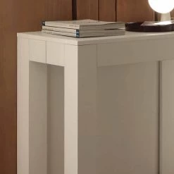 Consola Extensible Bosa, Acabado Blanco Poro Abierto 7 Consola Extensible Bosa, Acabado Blanco Poro Abierto -Tienda De Decoración consolle allungabile in nobilitato folding bianco poro aperto bosa 1