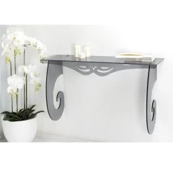 Consola De Pared En Plexiglás 100% Tres Acabados Made In Italy - Taiwán -Tienda De Decoración consolle da parete in plexiglass 100 tre finiture made in italy taiwan 5