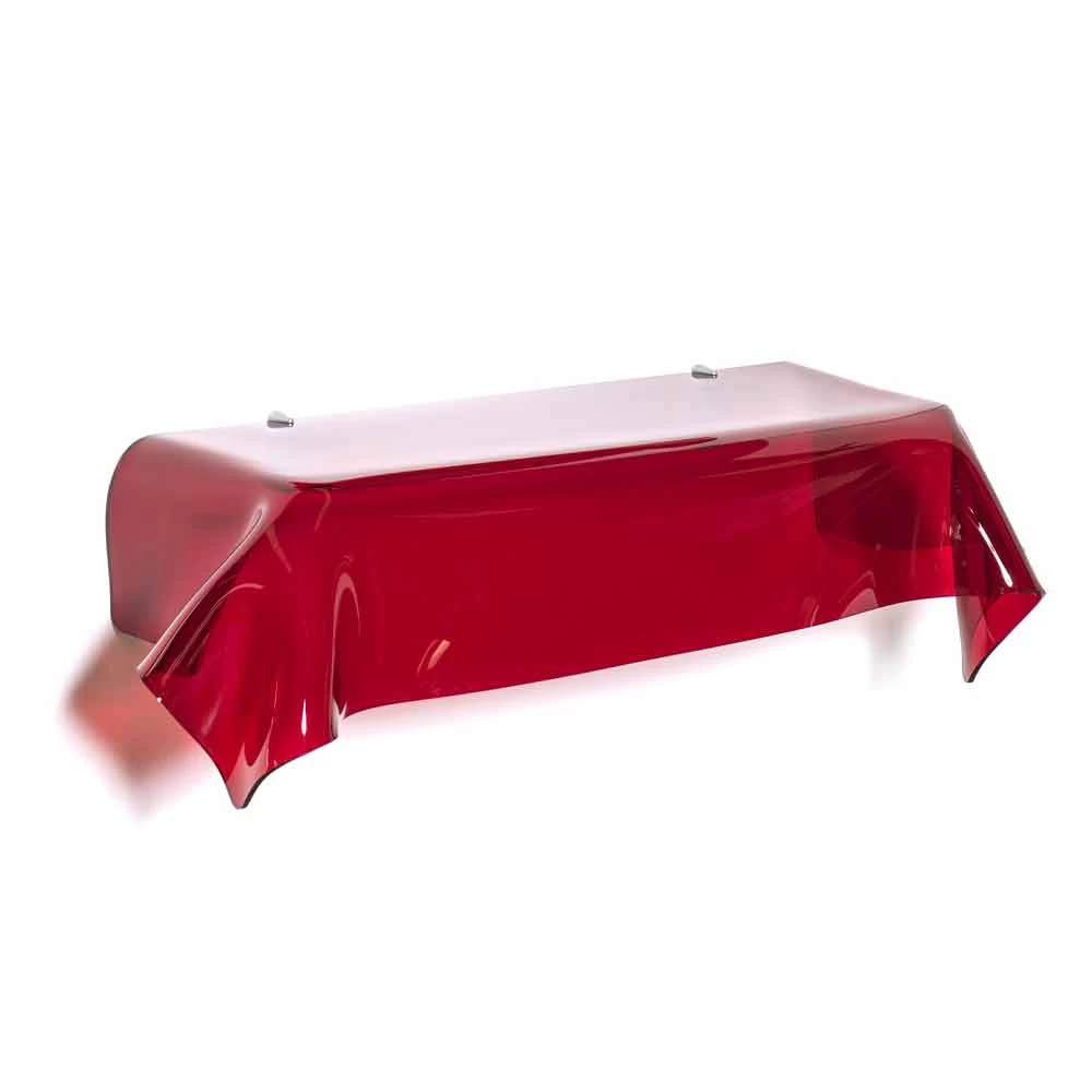 Consola De Diseño Moderno En Plexiglás Rojo Transparente Drapeado Wish 6 Consola De Diseño Moderno En Plexiglás Rojo Transparente Drapeado Wish - Imagen 4