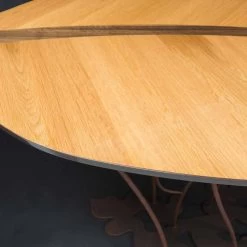 Consola De Diseño Madera Contrachapada De Roble Fenice 9 Consola De Diseño Madera Contrachapada De Roble Fenice -Tienda De Decoración consolle di design impiallacciata rovere e noce artigianale fenice 2