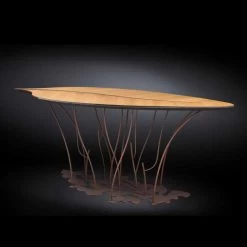 Consola De Diseño Madera Contrachapada De Roble Fenice