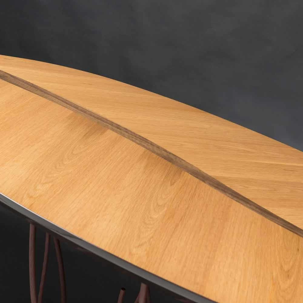 Consola De Diseño Madera Contrachapada De Roble Fenice 6 Consola De Diseño Madera Contrachapada De Roble Fenice - Imagen 4