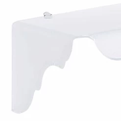 Consola De Diseño Blanca De Pared, Blanca, Fabricada En Italia -Tienda De Decoración consolle fissa a muro colore bianco di design bianca made in italy 3