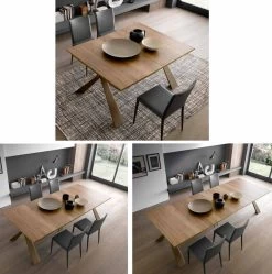 Consola De Mesa En Madera Y Metal Extensible Hasta 295 Cm Made In Italy - Timedio -Tienda De Decoración consolle in legno e metallo allungabile fino 295 cm made in italy timedio 14