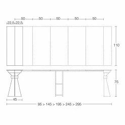 Consola De Mesa En Madera Y Metal Extensible Hasta 295 Cm Made In Italy - Timedio -Tienda De Decoración consolle in legno e metallo allungabile fino 295 cm made in italy timedio 19