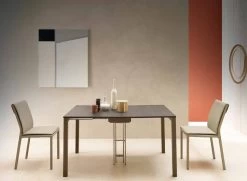 Consola De Mesa Extensible Moderna En Madera De Roble Y Metal Made In Italy - Nappo -Tienda De Decoración consolle moderna allungabile in legno rovere e metallo made in italy nappo 8