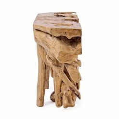 Consola De Diseño Técnico Con Raíces Naturales De Teca - Algarrobo 11 Consola De Diseño Técnico Con Raíces Naturales De Teca - Algarrobo -Tienda De Decoración consolle moderna di design di lusso in radici di legno teak naturale carrubo 3
